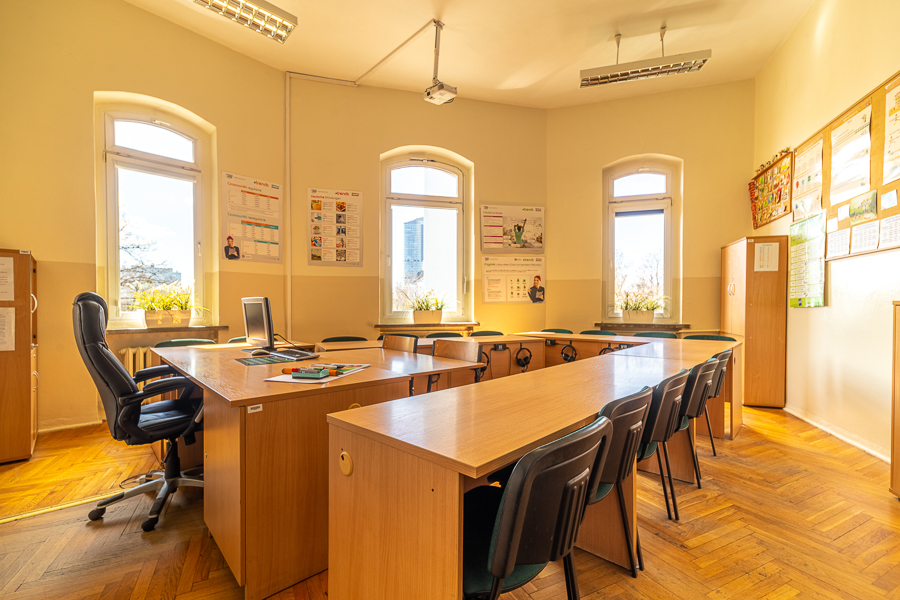 Sala językowa w technikum nr 18
